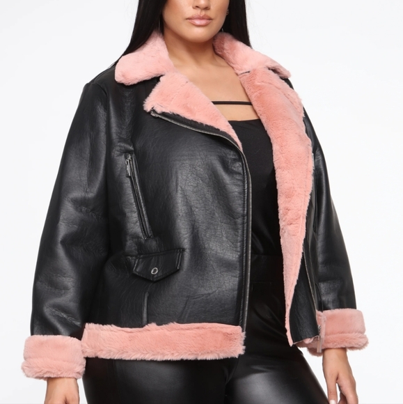 FashionNova All Fur Me Moto jacket - Picture 9 of 16